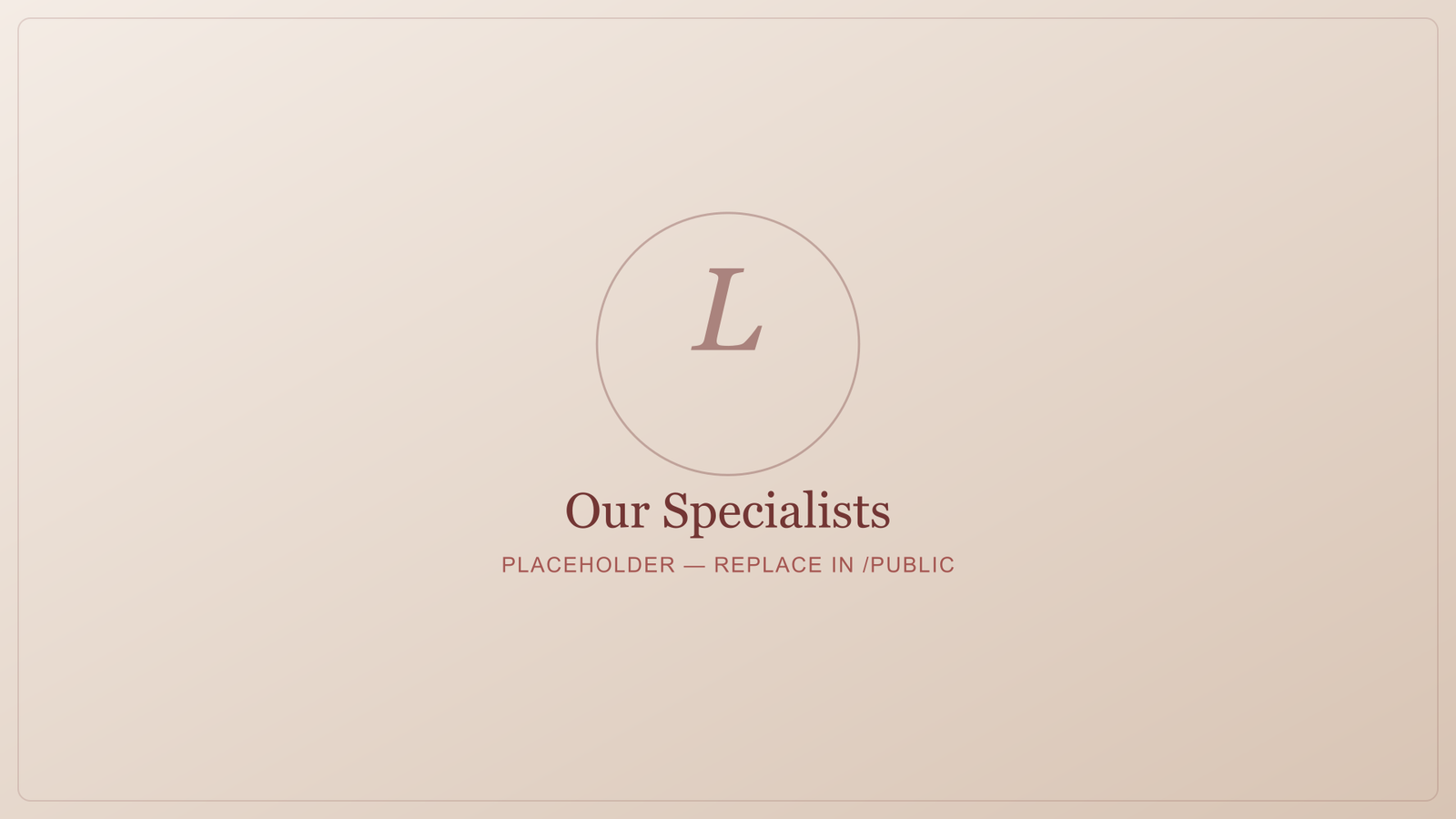 Lumière specialists with our signature products and branded packaging